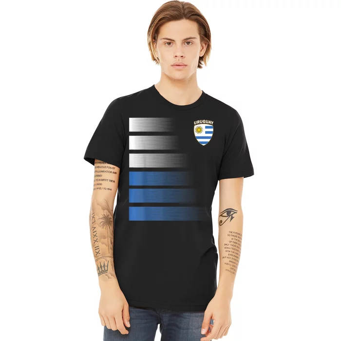 Uruguayan Soccer Jersey Uruguay Football Uruguay Flag Premium T-Shirt