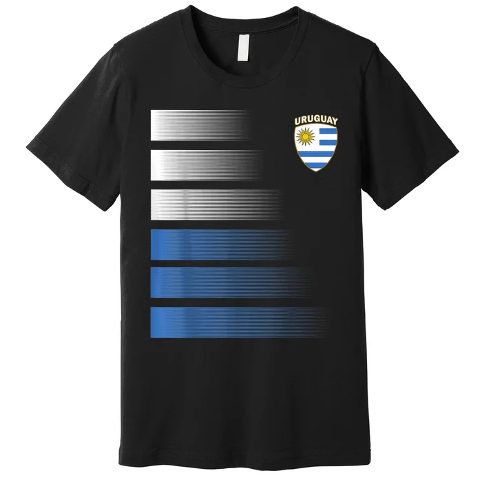 Uruguayan Soccer Jersey Uruguay Football Uruguay Flag Premium T-Shirt