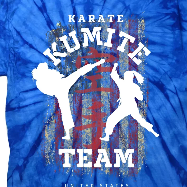 United States Karate Kumite Martial Arts Karate Cool Gift Tie-Dye T-Shirt