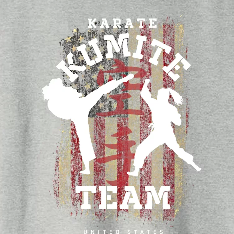 United States Karate Kumite Martial Arts Karate Cool Gift Women's Crop Top Tee