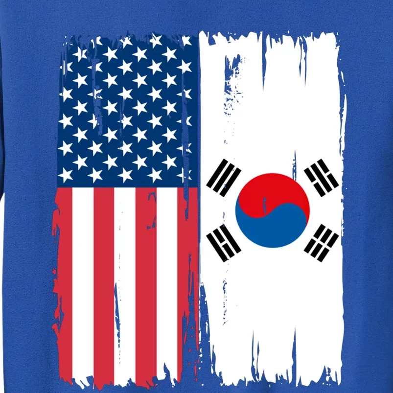 Usa South Korean Flag Meaningful Gift Tall Sweatshirt