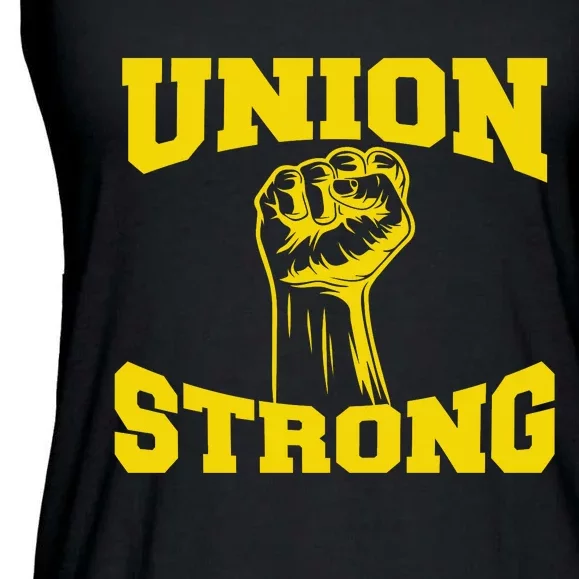 Union Strong Labor Day Graphic Ladies Essential Flowy Tank