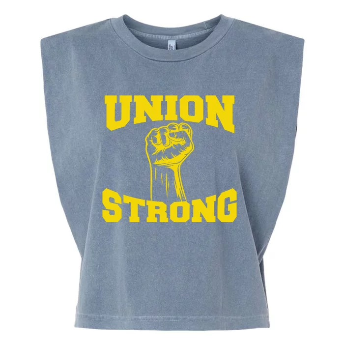 Union Strong Labor Day Graphic Garment-Dyed Women's Muscle Tee