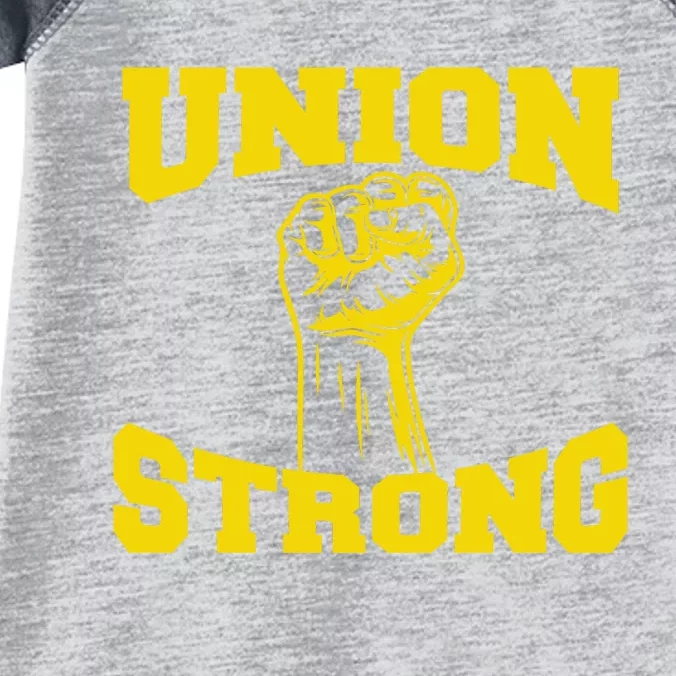 Union Strong Labor Day Graphic Infant Baby Jersey Bodysuit