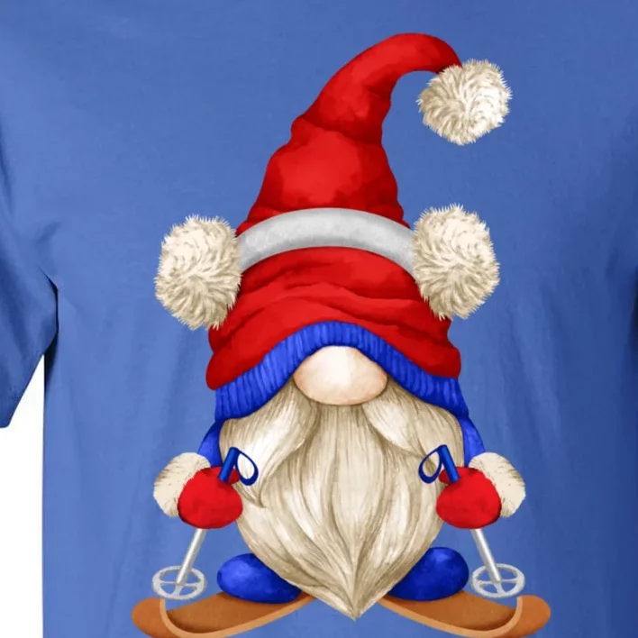 Unique Ski Lover Winter Gnome Graphic And Ski Dad Meaningful Gift Tall T-Shirt