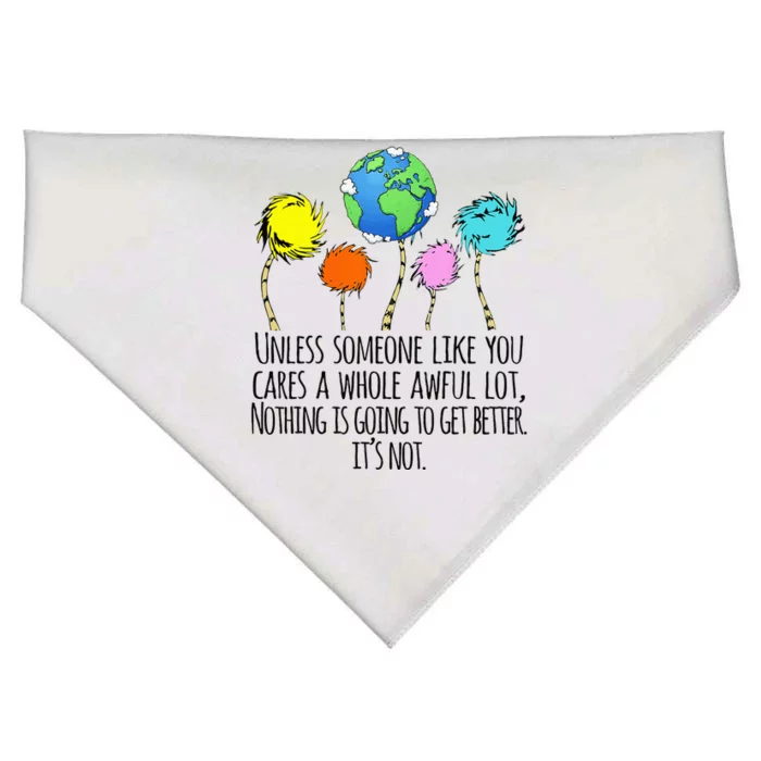 Unless Someone Like You Cares A Whole Awful Lot USA-Made Doggie Bandana