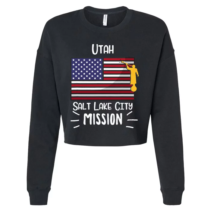 Utah Salt Lake City Mormon Lds Mission Missionary Cropped Pullover Crew