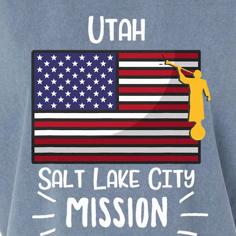 Utah Salt Lake City Mormon Lds Mission Missionary Garment-Dyed Women's Muscle Tee