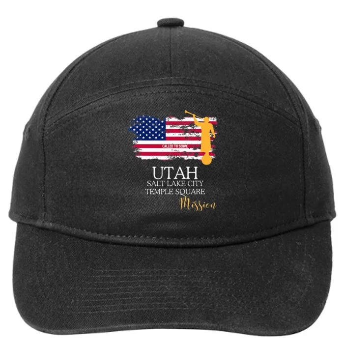 Utah Salt Lake City Temple Square Mormon Lds Mission Mission 7-Panel Snapback Hat