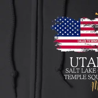 Utah Salt Lake City Temple Square Mormon Lds Mission Mission Full Zip Hoodie