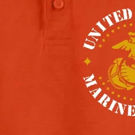 United States Marine Corps Logo Dry Zone Grid Performance Polo