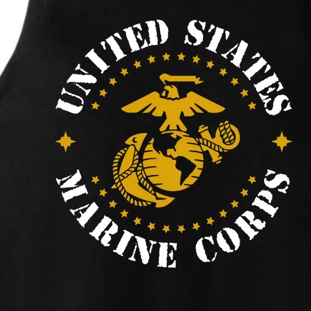 United States Marine Corps Logo Ladies Tri-Blend Wicking Tank