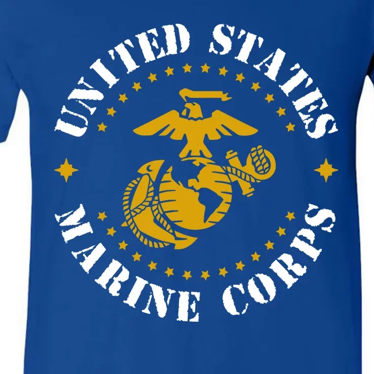 United States Marine Corps Logo V-Neck T-Shirt