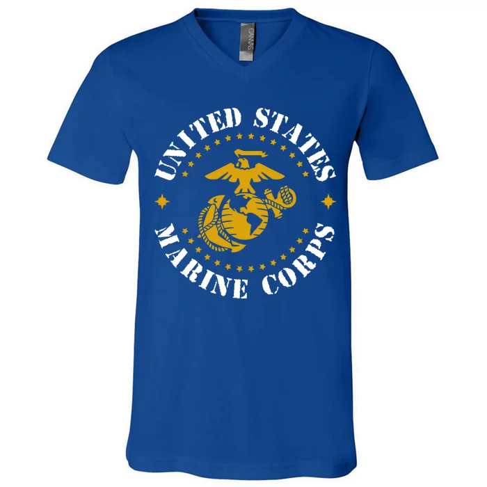 United States Marine Corps Logo V-Neck T-Shirt