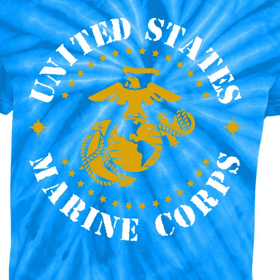 United States Marine Corps Logo Kids Tie-Dye T-Shirt