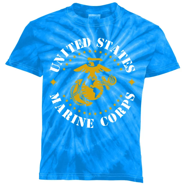 United States Marine Corps Logo Kids Tie-Dye T-Shirt