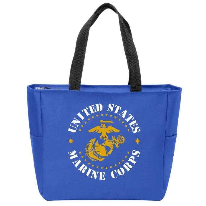 United States Marine Corps Logo Zip Tote Bag