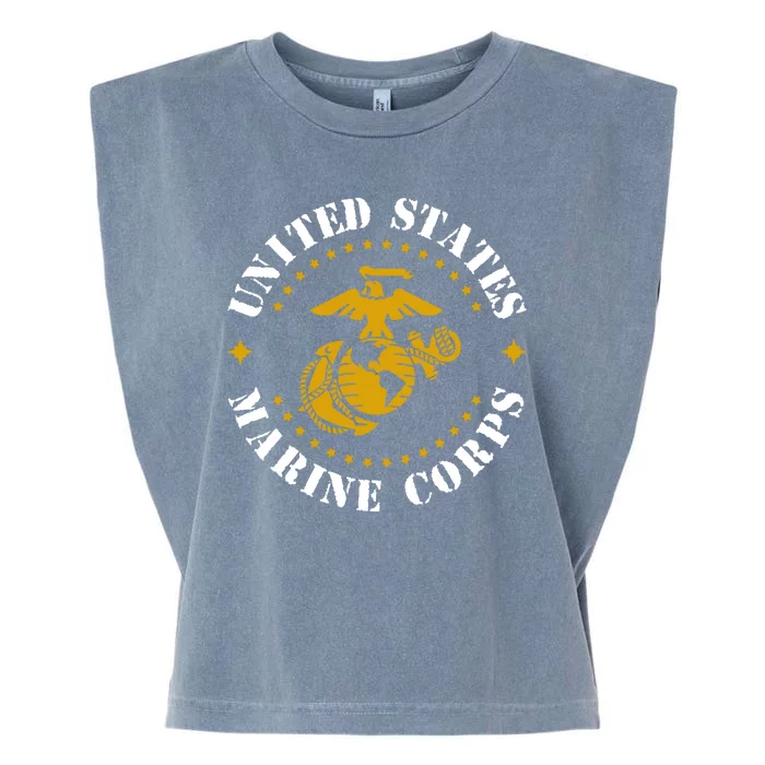 United States Marine Corps Logo Garment-Dyed Women's Muscle Tee