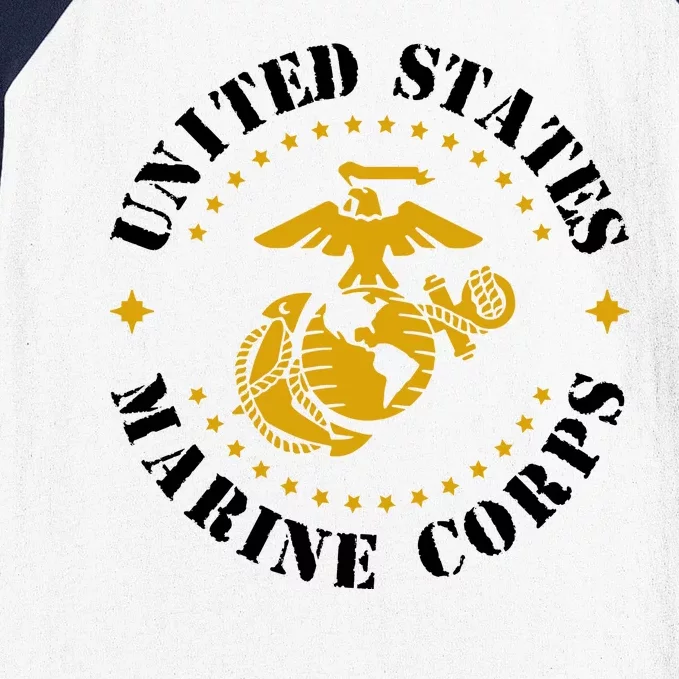 United States Marine Corps Logo Baseball Sleeve Shirt