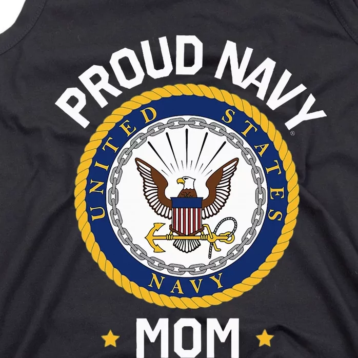 United States Mothers Day Proud Mom Eagle Emblem Tank Top