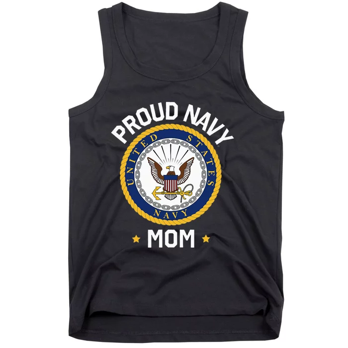 United States Mothers Day Proud Mom Eagle Emblem Tank Top