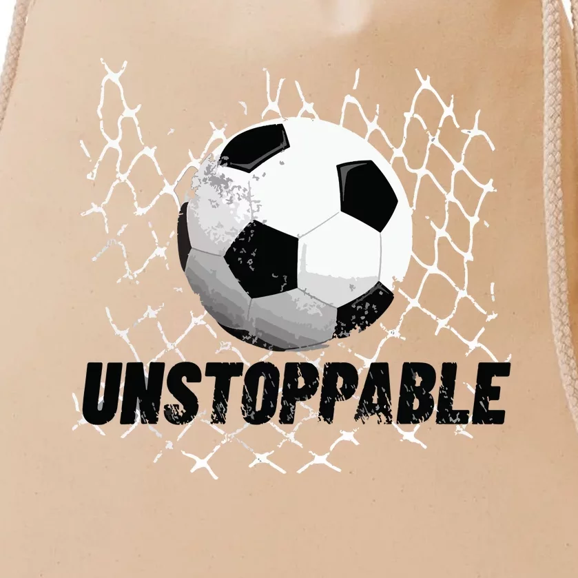 Unstoppable Soccer Motivation For Boy And Girl Drawstring Bag