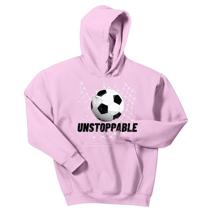 Unstoppable Soccer Motivation For Boy And Girl Kids Hoodie