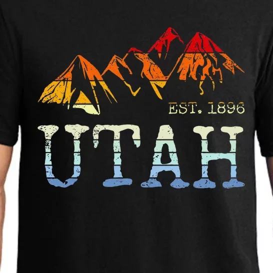 Utah Sunset Mountain Home Est 1896 Cool Hiking Pajama Set