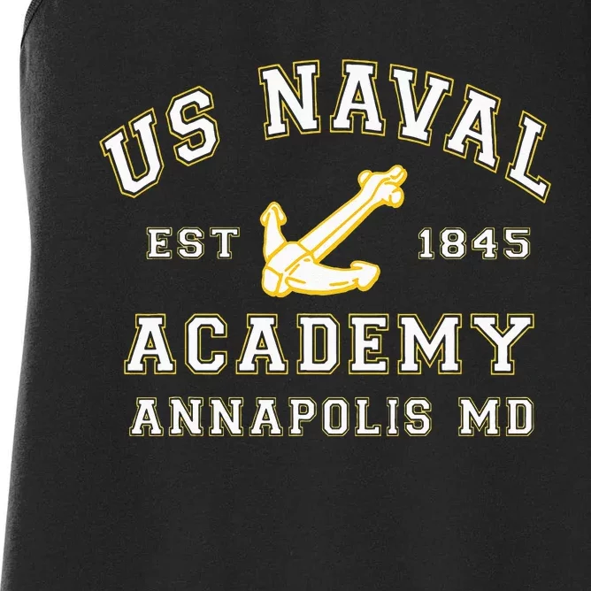 United States Naval Academy Annapolis Md By RangerTees Women's Racerback Tank