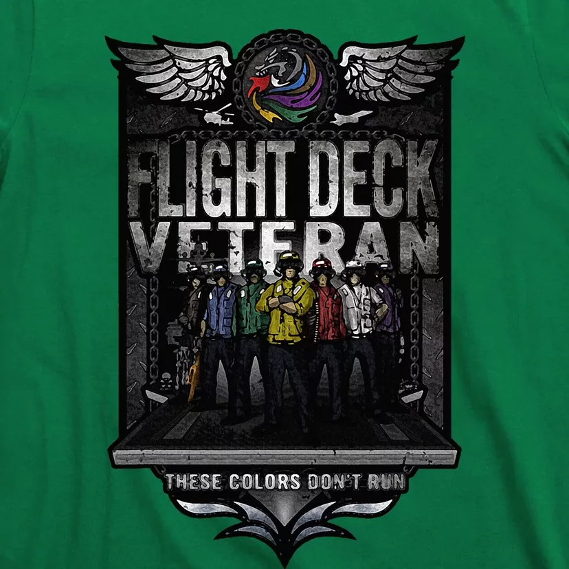 United States Naval Aircraft Carrier Flight Deck Veteran T-Shirt