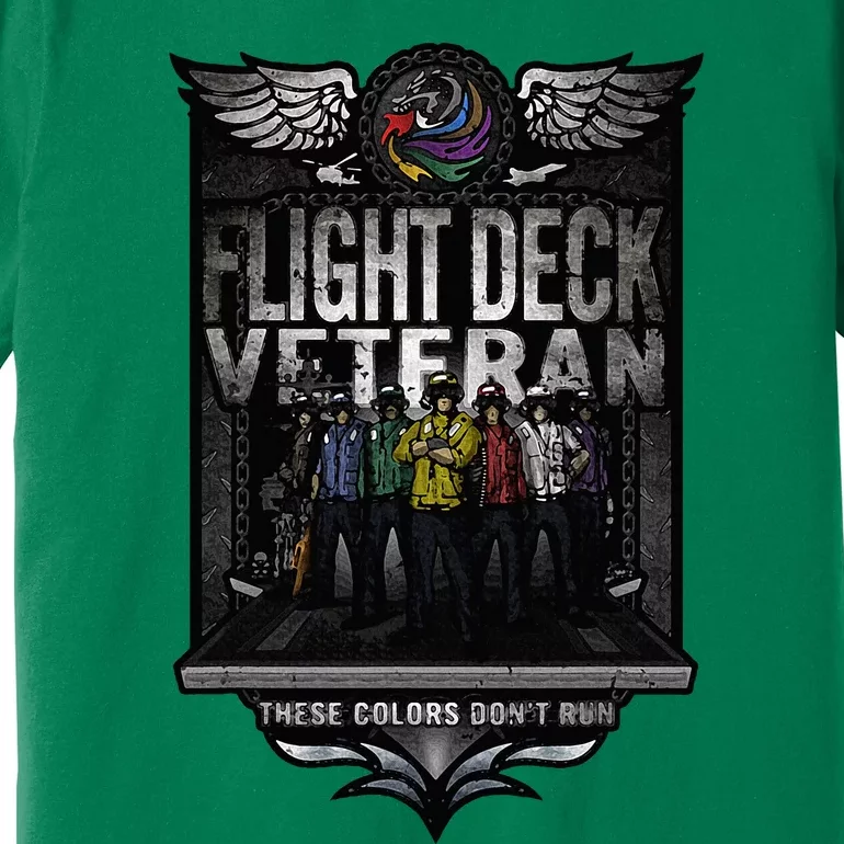 United States Naval Aircraft Carrier Flight Deck Veteran Premium T-Shirt