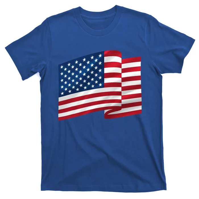 United States Of America Flag Waving T-Shirt