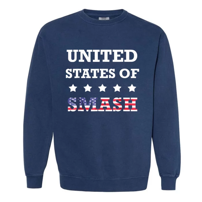 United States Of Smash All Might Anime Garment-Dyed Sweatshirt