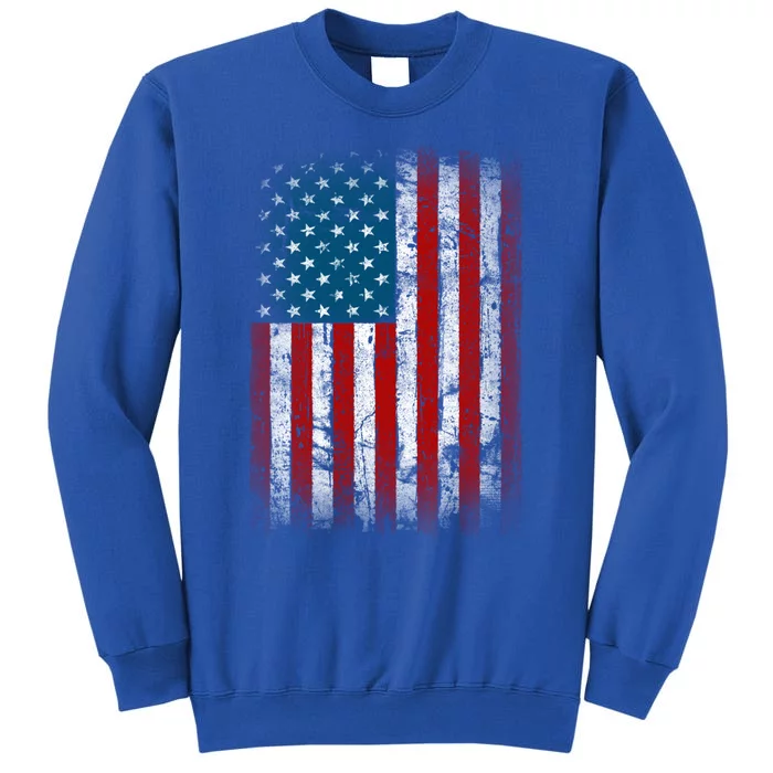 United States Of America Flag Distressed Patriotic Usa Flag Cool Gift Sweatshirt