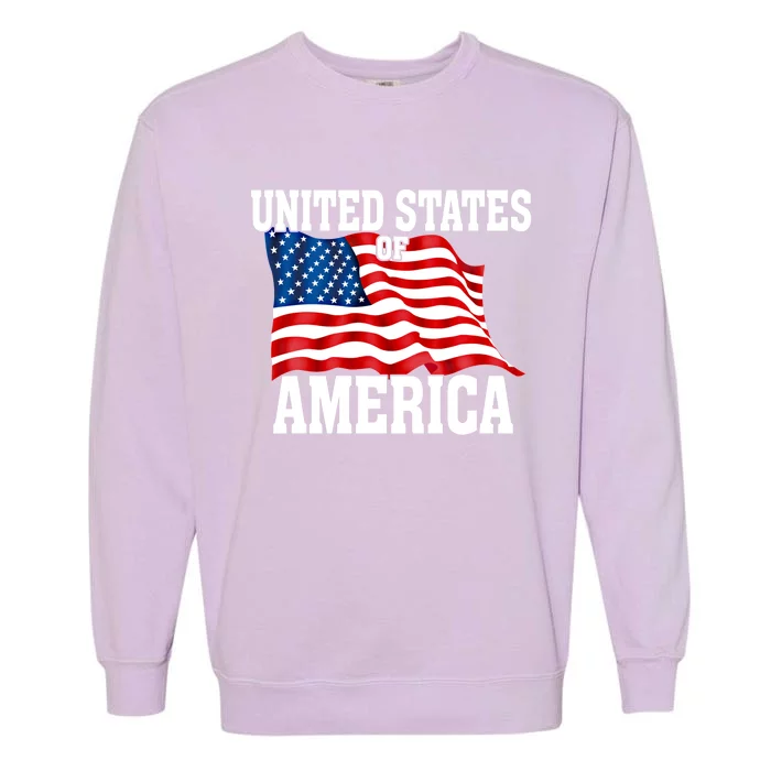 United States Of America Us Flag 4th Of July Gift Garment-Dyed Sweatshirt