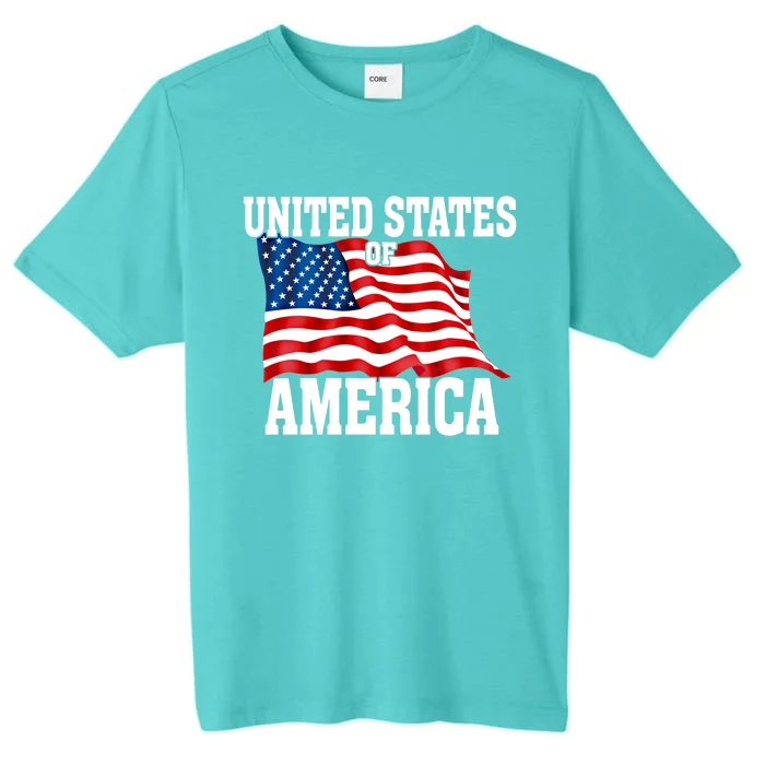 United States Of America Us Flag 4th Of July Gift ChromaSoft Performance T-Shirt