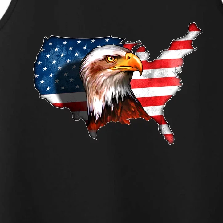 United States Of America Bald Eagle Performance Tank