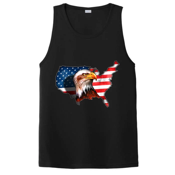 United States Of America Bald Eagle Performance Tank