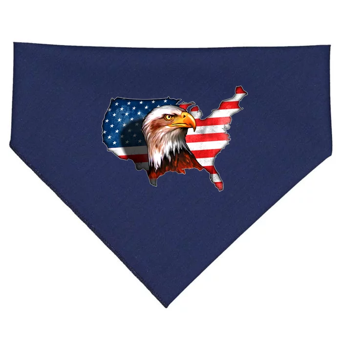 United States Of America Bald Eagle USA-Made Doggie Bandana