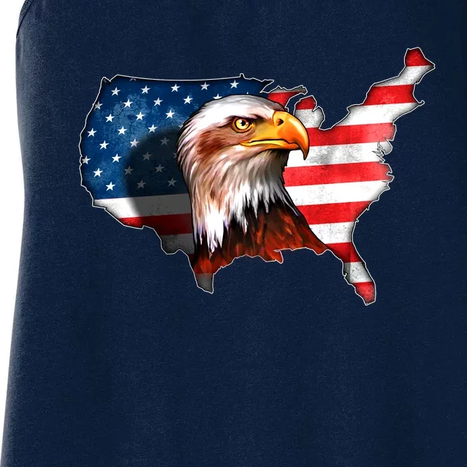 United States Of America Bald Eagle Women's Racerback Tank