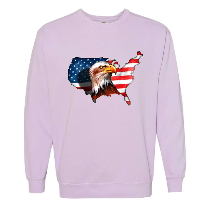 United States Of America Bald Eagle Garment-Dyed Sweatshirt