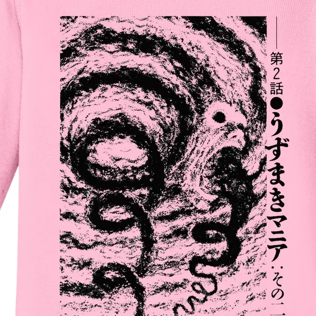 Uzumaki Spiral Obsession Swirl Baby Long Sleeve Bodysuit