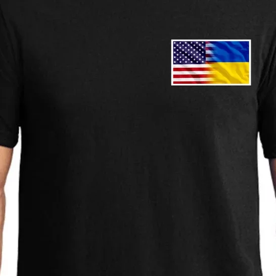 United States Of America I Stand With Ukraine Flag Support Pajama Set