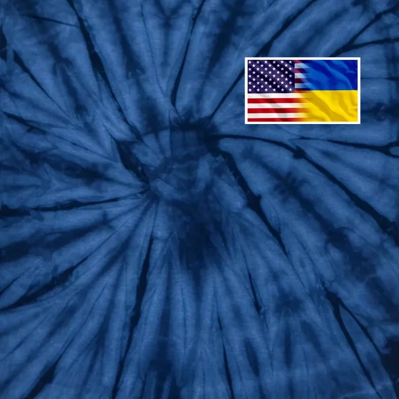 United States Of America I Stand With Ukraine Flag Support Tie-Dye T-Shirt