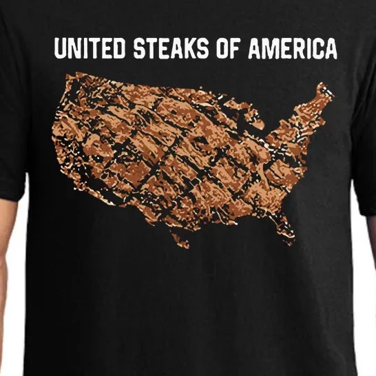 United Steaks Of America Map Pajama Set