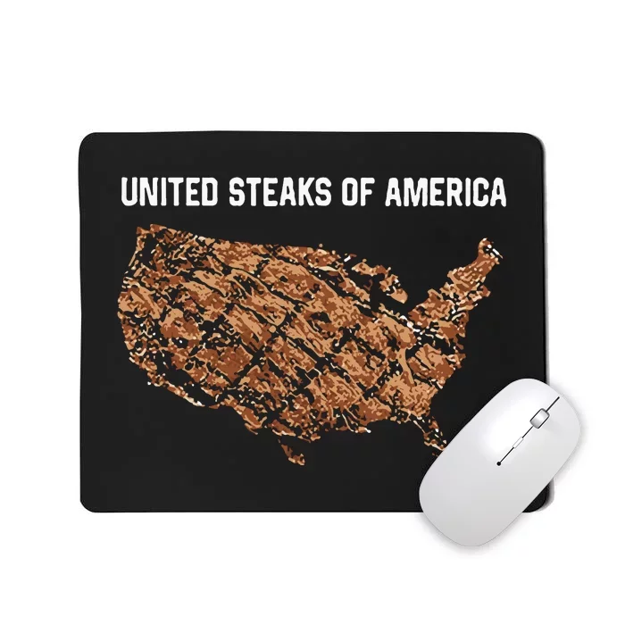 United Steaks Of America Map Mousepad