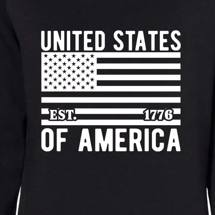 United States Of America Est !776 Memorial Day Gift Womens California Wash Sweatshirt