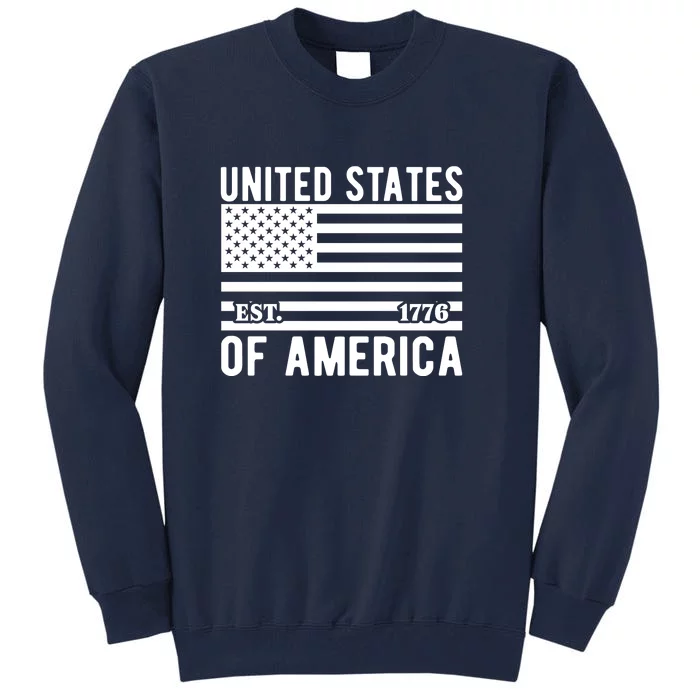 United States Of America Est !776 Memorial Day Gift Tall Sweatshirt