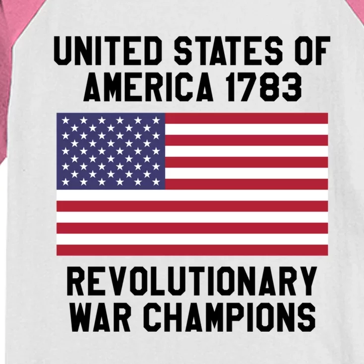 Unites States Of America 1783 – Revolutionary War Champions Kids Colorblock Raglan Jersey