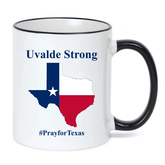 Uvalde Strong Pray For Texas Black Color Changing Mug